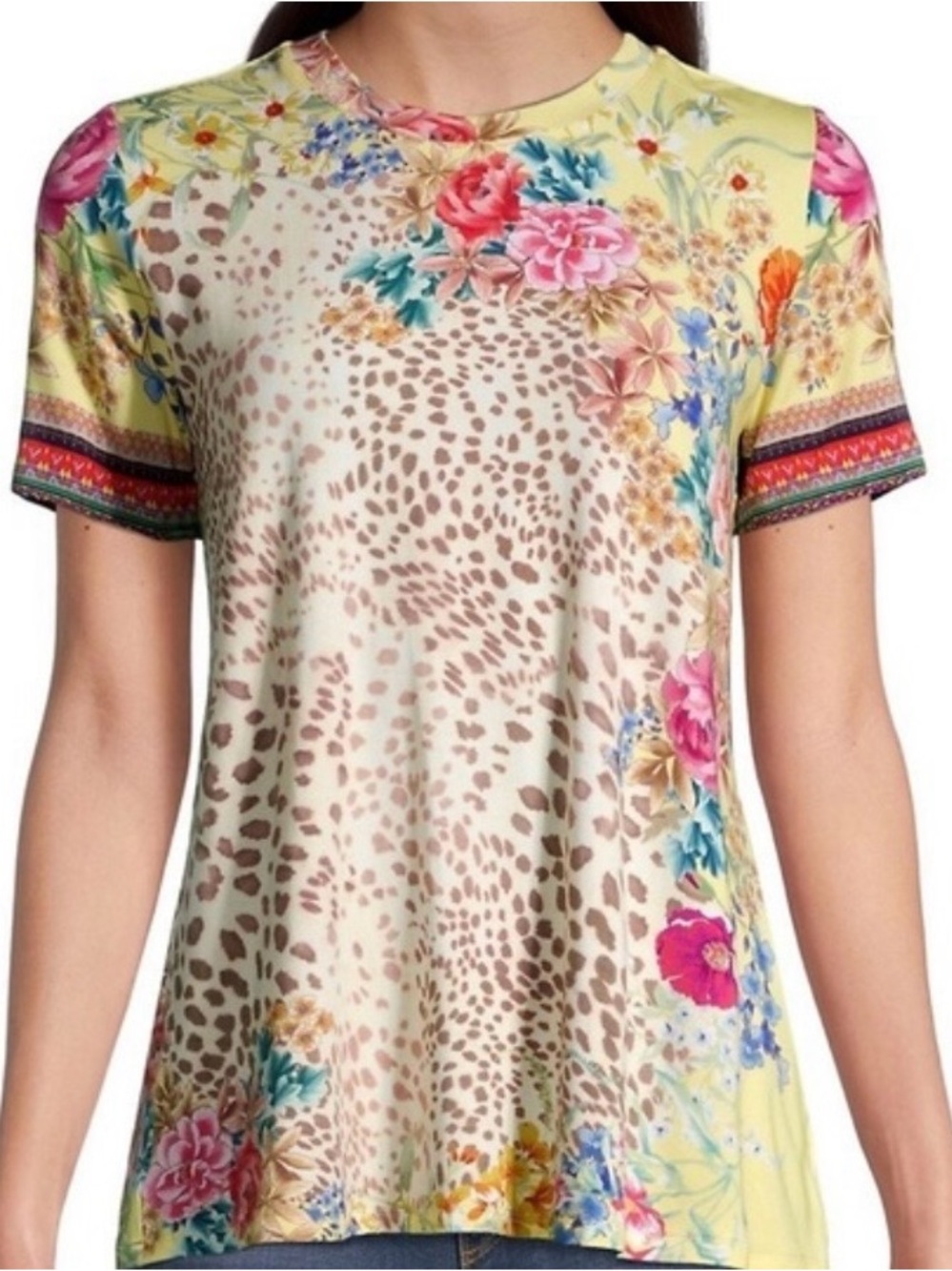 Johnny Was Floral Tee